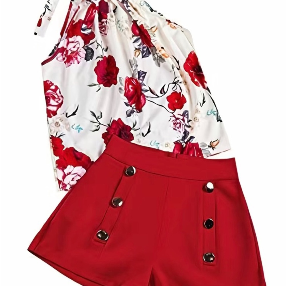 Large top and short set